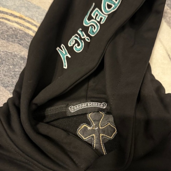 Chrome Hearts Black Supply The Demand Crosses Hoodie Men’s Size Medium or Large - Picture 4 of 4